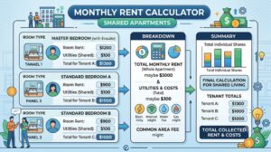 Read more about the article Monthly Rent Calculator Shared Apartments – Free & Accurate Cost Split Tool